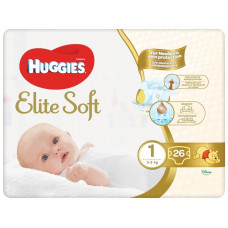 Huggies Elite Soft Newborn autiņbiksītes 1, 3-5kg, 26gb