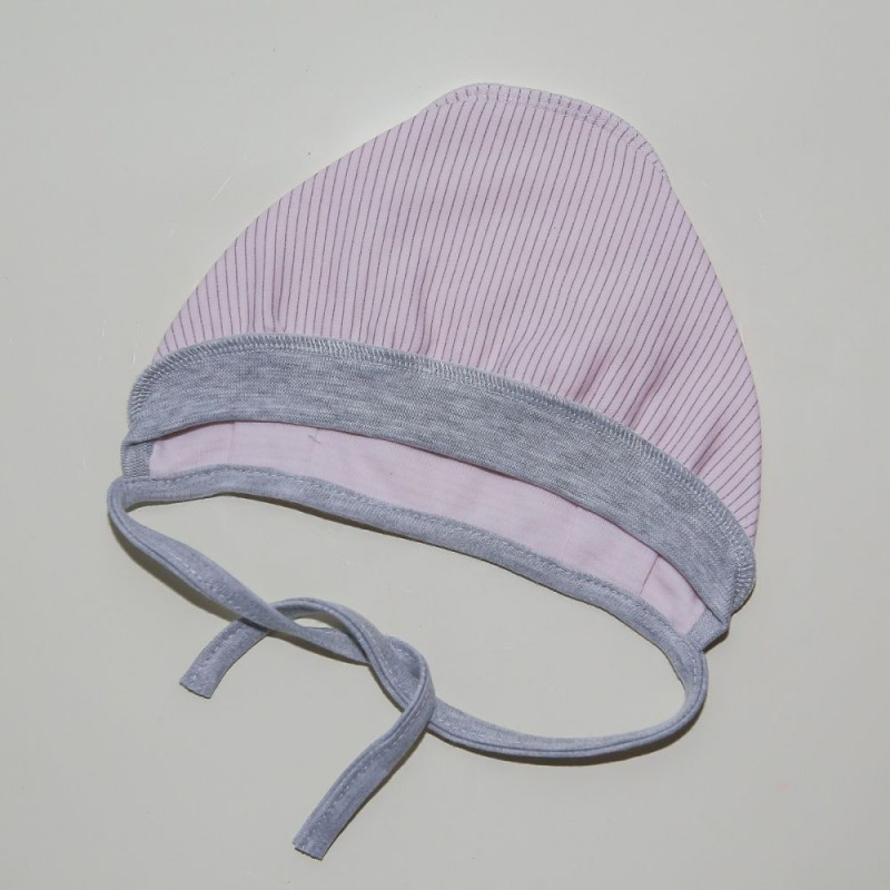 Zīdaiņu kokvilnas plānā cepure, gaiši rozā, 38cm,40cm