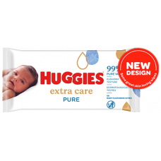 Huggies mitrās salvetes Pure Extra Care, 56gb